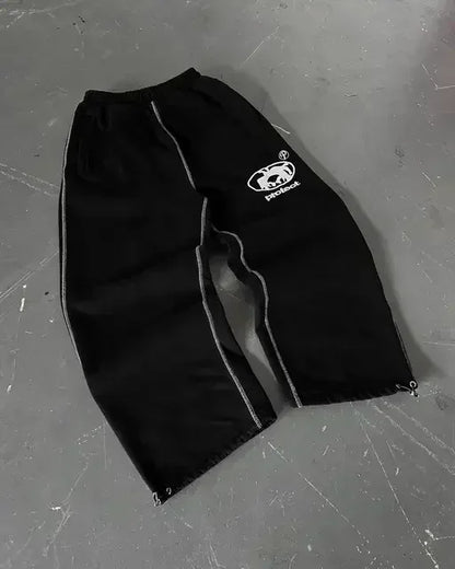 Y2K Gothic Cartoon Print Pant