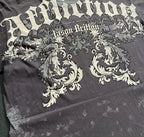 Skull Cross Print Gothic Cotton T-shirt