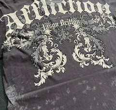 Skull Cross Print Gothic Cotton T-shirt