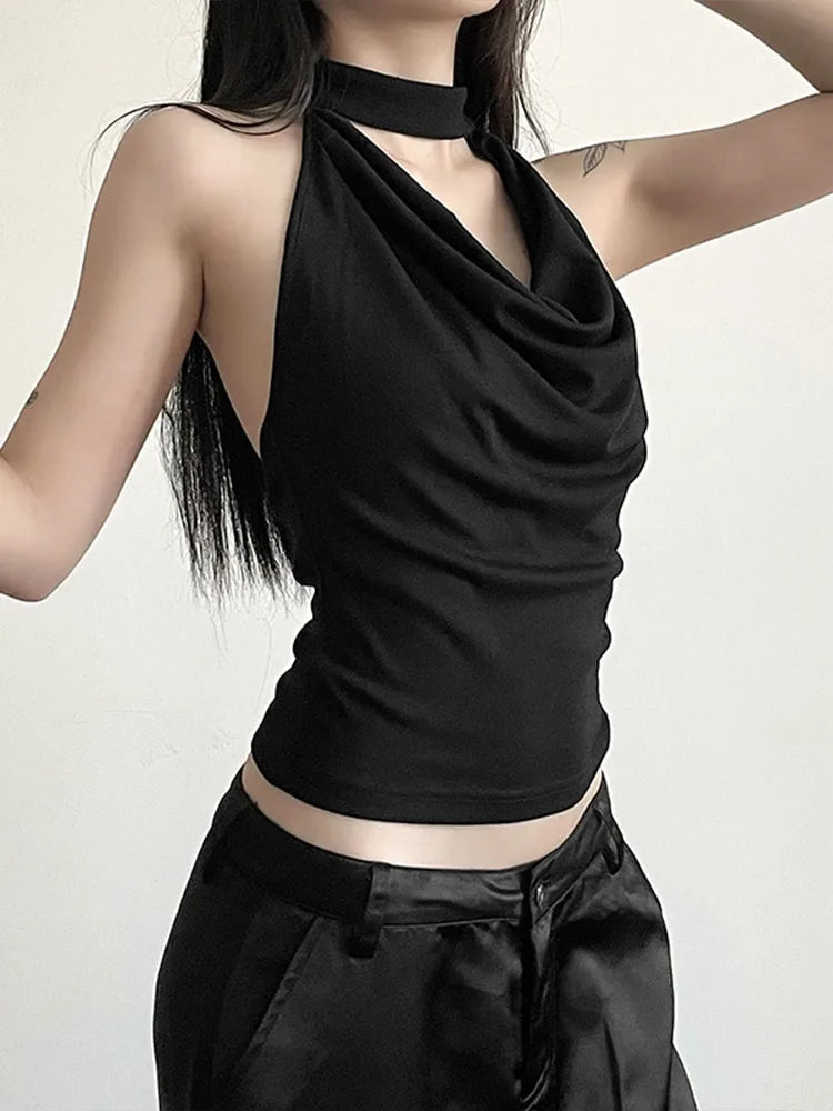 Simple Casual Cool Confident High Street Crop Top