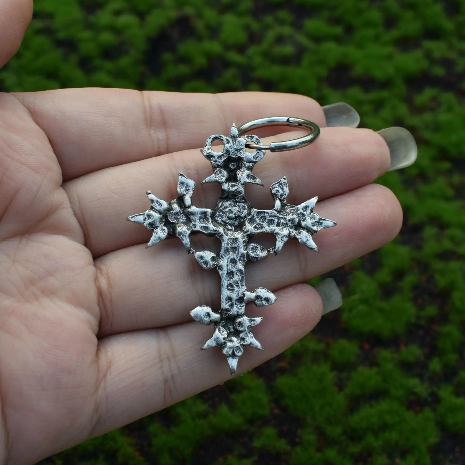 Sun Moon Celestial Gothic Hoop Earring