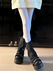 Sweet Lolita Canvas Y2K High-Heeled Gothic Boot