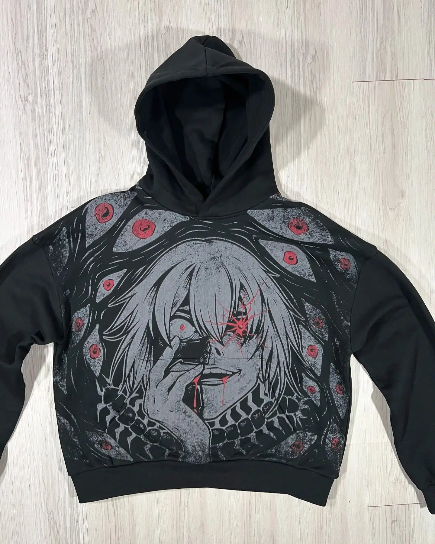 Y2K Gothic Cartoon Zipper Hoodie Main image