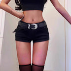 Y2K High-Waist Denim Shorts