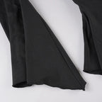 Shirred V-Neck Crop Blouse