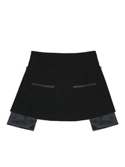 Drawstring Irregular Hem Skirt