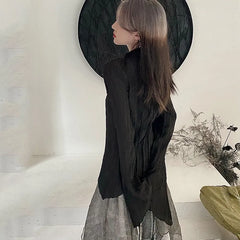 Gothic Irregular Aesthetic Blouse