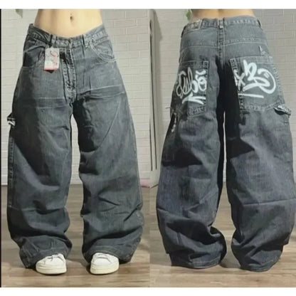 Gothic Skull Print High Waist Pant