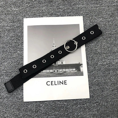 PU Gothic Leather Pin Buckle Belt