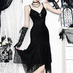 Vintage Bodycon Straps Midi Dress