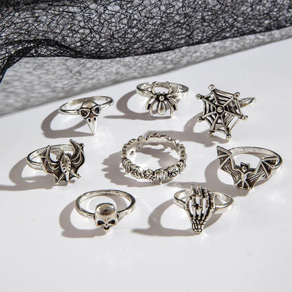 Punk Skeleton Spider Gothic Ring