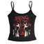 Vintage Gothic Letter Print Cotton T-shirt