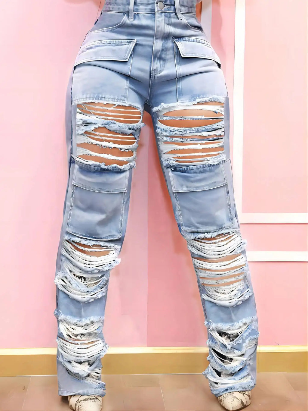 Washed Gothic Flap Pocket Pant