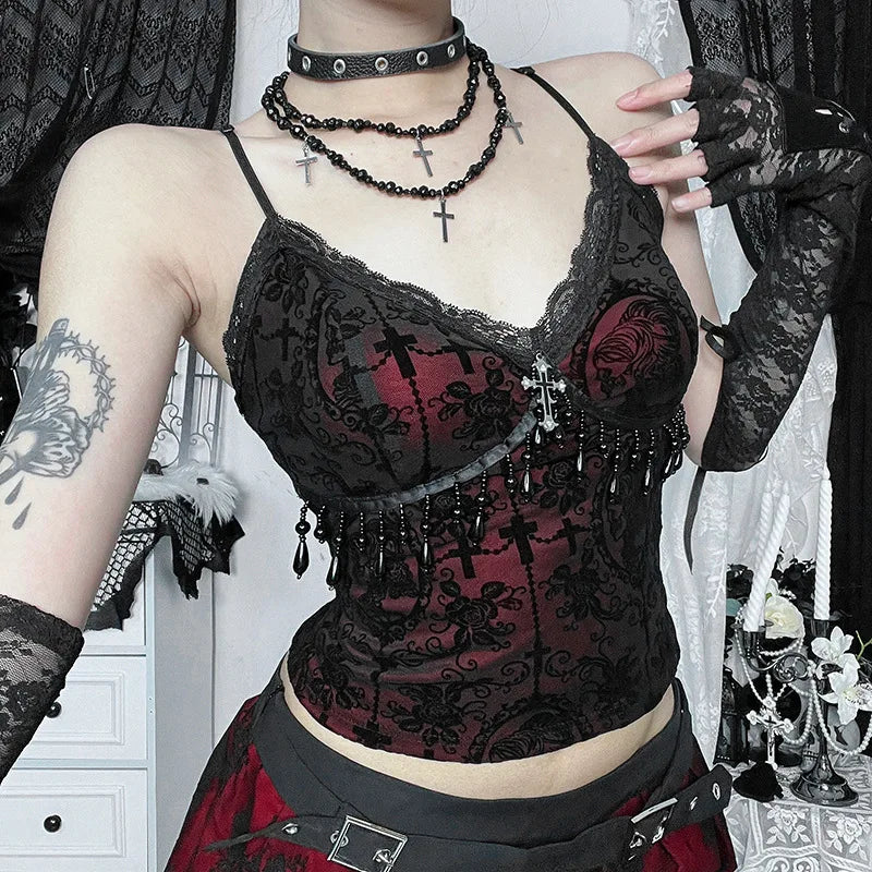 Vintage Beaded Crop Corset Main image