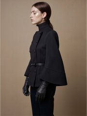 Flared Sleeve Double Breasted Jacket