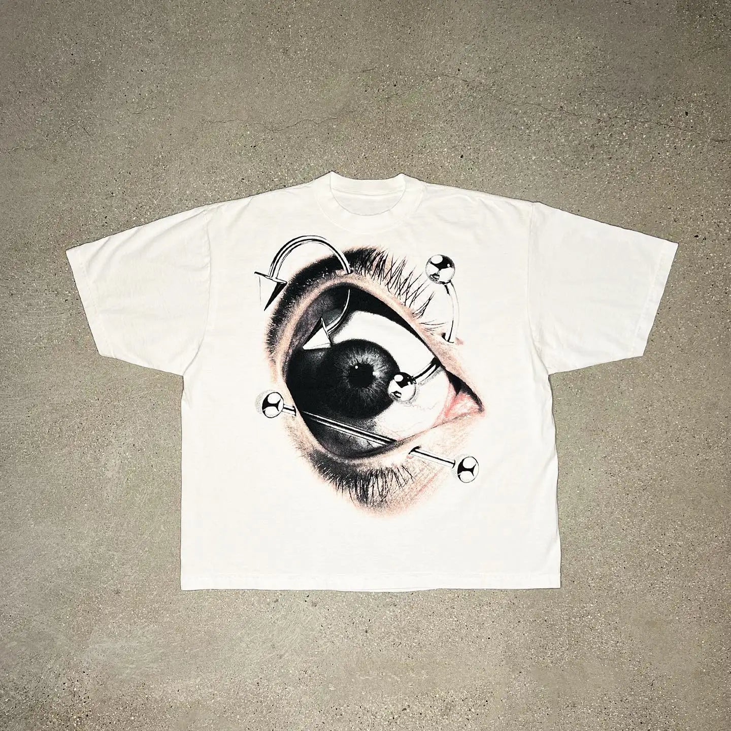 Streetwear Oversized Goth Skull Demon T-shirt