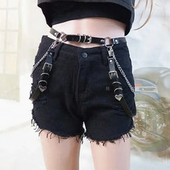 PU Gothic Leather Hip Hop Punk Belt