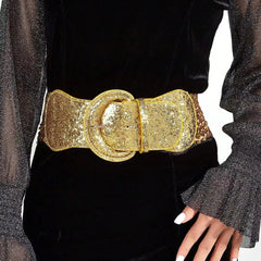 New Gothic PU Leather Wide Belt