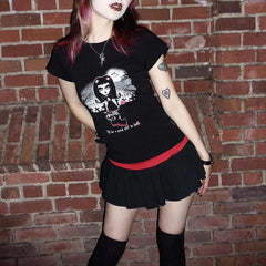 Gothic Streetwear Graphic Cotton T-shirt