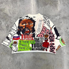 Letter Patch Cotton T-Shirt