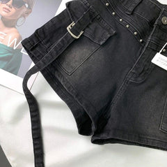 Cargo Pocket Denim Shorts