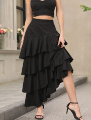 Hi-Lo Tulle Elastic Waist Skirt