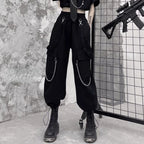 Black High Waist Loose Pants