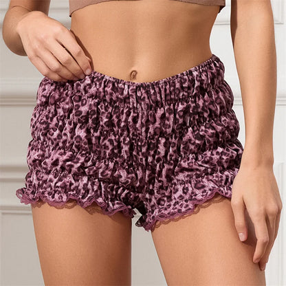 Leopard Print Elastic Short