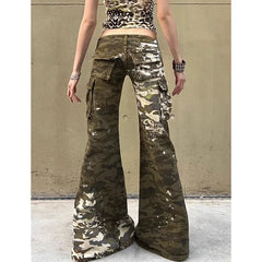 Camouflage Gothic High Waist Pant