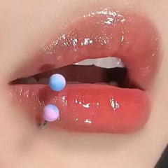 Five-Pointed Star Dragon Claw Titanium Lip Stud