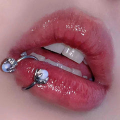 Dragon Claw Opal Zircon Lip Stud