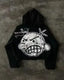 Gothic Cross Graphic Pullover Hoodie