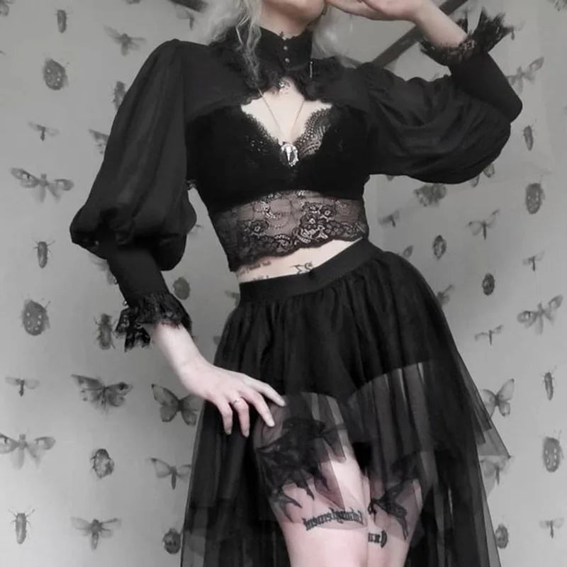 Victorian Inspired Mesh Top Main image