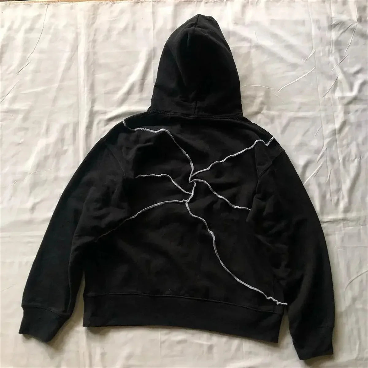 Gothic Retro Eye Patchwork Hoodie