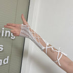 Gothic Lace Cross Strap Glove