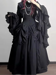 Y2k Ruffle Sleeve Harajuku Blouse