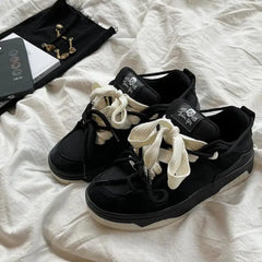 Gothic Wedge Chunky Platform Sneaker