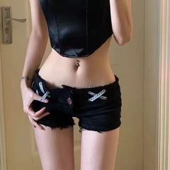 Commuter Style Low-Waist Shorts