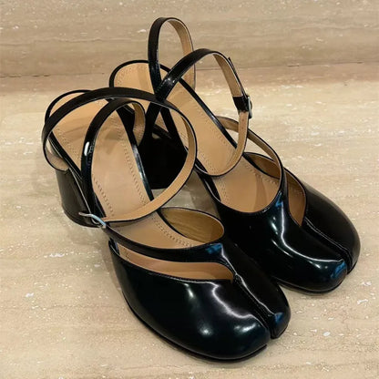 Patent Leather Slingback Gothic High Heel