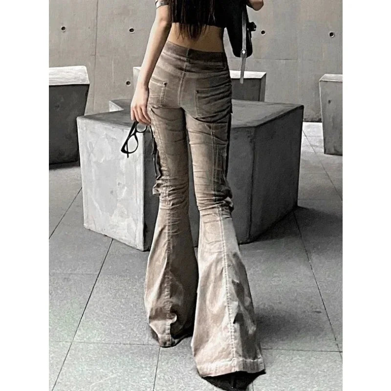 Brown Gothic Workwear Slim Pant