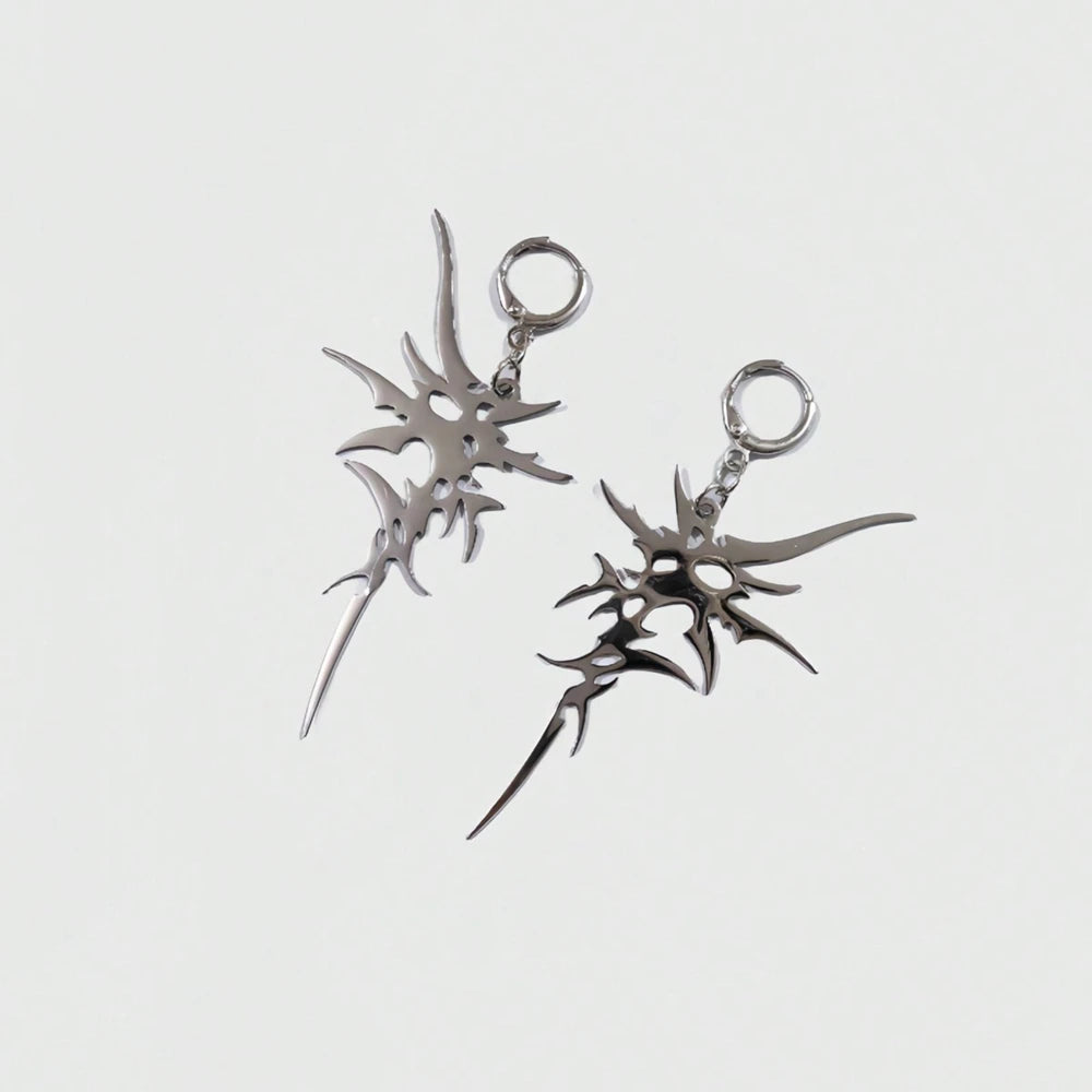 Vintage Crystal Cross Baroque Drop Earring