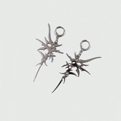 Vintage Crystal Cross Baroque Drop Earring