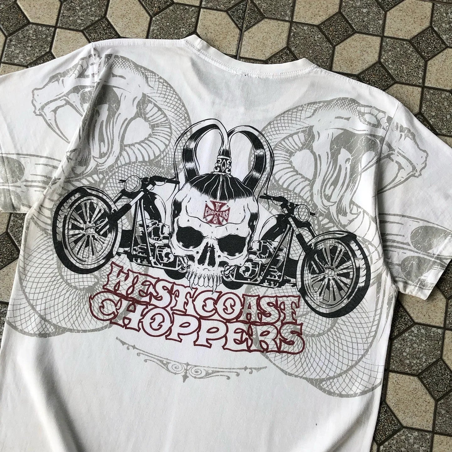 Hip Hop Skull Graphic Cotton Oversized T-shirt Main image