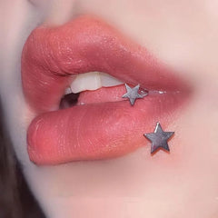 Star U-Shaped Hypoallergenic Lip Stud