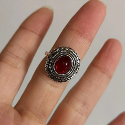 Antique Midi Bohemian Black Gothic Ring