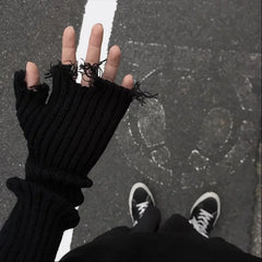 Gothic Knitted Punk Glove