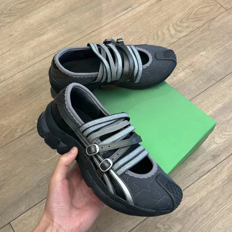 Mary Jane Sneakers Women Y2K Trendy Flat