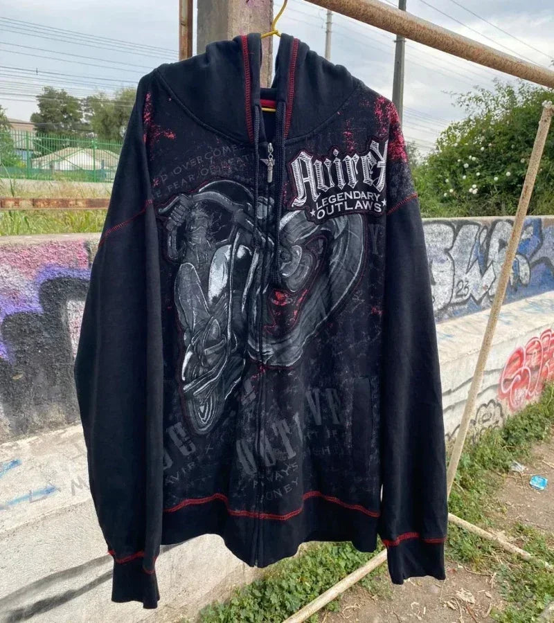 Gothic Eyes Print Sports Hoodie
