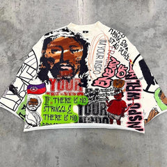 Gothic Cartoon Graphic Cotton T-shirt