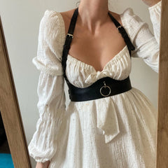 Body Gothic Harness Leather Chain Belt